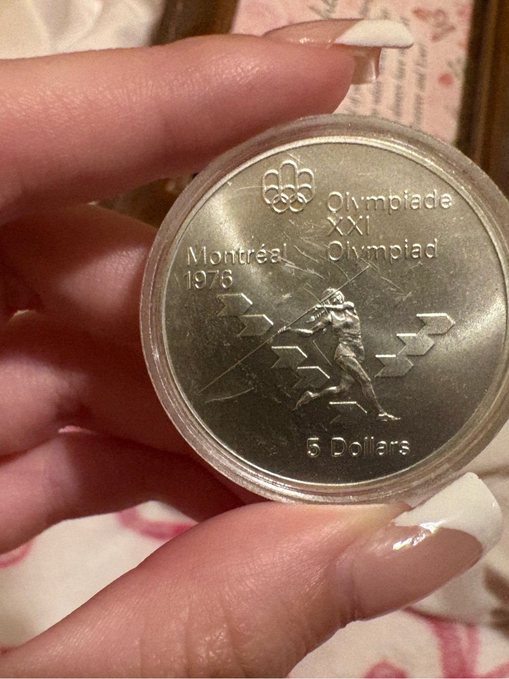1976 5 Dollar Montreal Olympics Collectors Coin